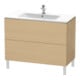 Duravit Meuble sous-lavabo L-Cube 102x48,1 cm, chêne naturel, 2 tiroirs, sur pied-1