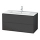Duravit Meuble sous lavabo L-Cube 102x48,1 cm, graph ma, 2 tiroirs, suspendu-1