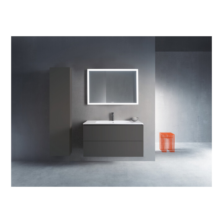 Duravit Meuble sous lavabo L-Cube 102x48,1 cm, graph ma, 2 tiroirs, suspendu