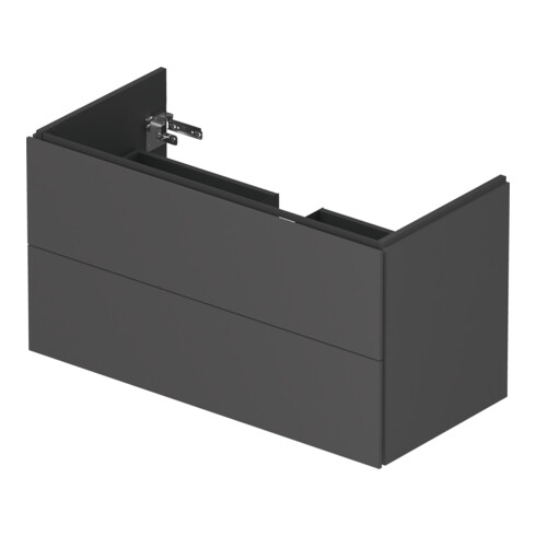 Duravit Meuble sous lavabo L-Cube 102x48,1 cm, graph ma, 2 tiroirs, suspendu