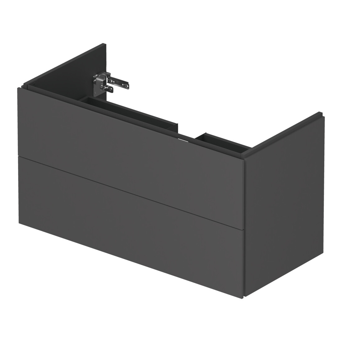 Duravit Meuble sous lavabo L-Cube 102x48,1 cm, graph ma, 2 tiroirs, suspendu