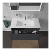 Duravit Meuble sous-lavabo L-Cube 102x48,1 cm, graphite mat, 1 tiroir, suspendu-4