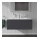Duravit Meuble sous-lavabo L-Cube 102x48,1 cm, graphite mat, 1 tiroir, suspendu