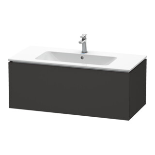 Duravit Meuble sous lavabo L-Cube 102x48,1 cm, graphite mat, 1 tiroir, suspendu