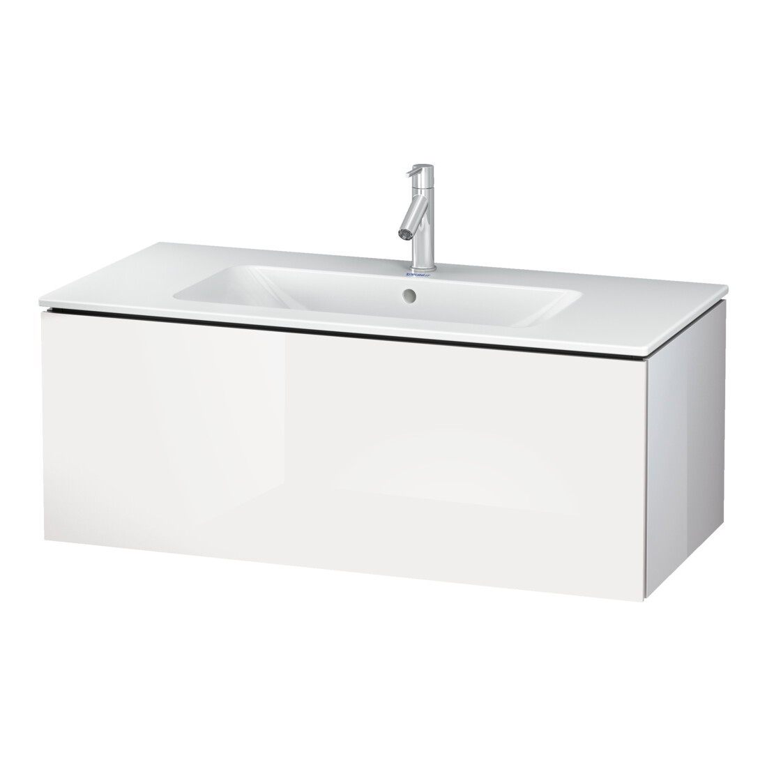 Duravit Meuble sous lavabo L-Cube 102x48,1 cm, graphite mat, 1 tiroir, suspendu