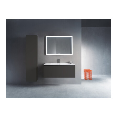 Duravit Meuble sous lavabo L-Cube 102x48,1 cm, graphite mat, 1 tiroir, suspendu