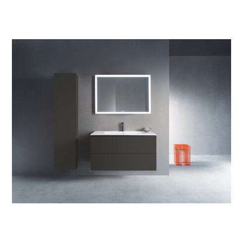 Duravit Meuble sous-lavabo L-Cube 102x48,1 cm, graphite mat, 2 tiroirs, suspendu