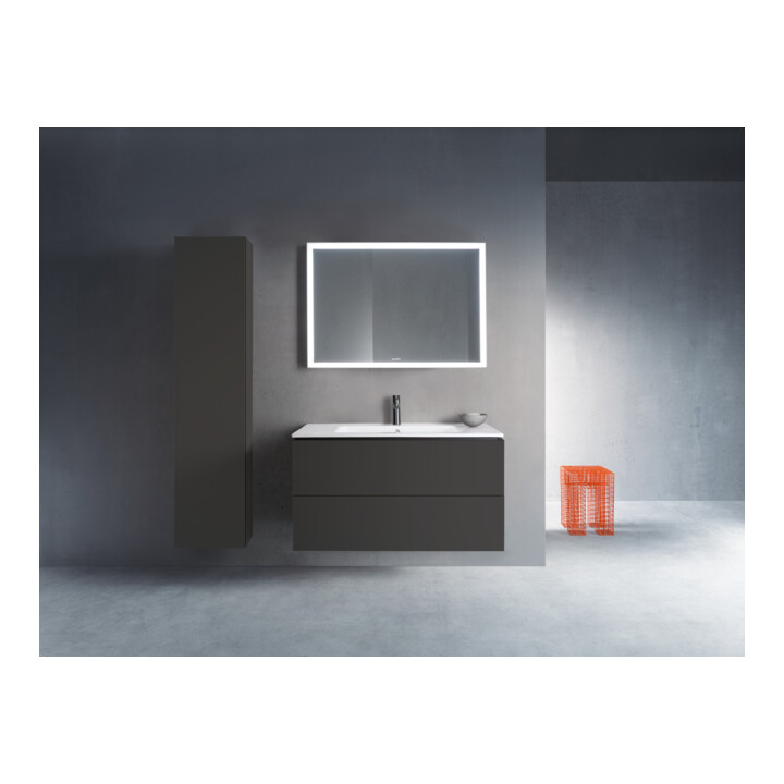 Duravit Meuble sous-lavabo L-Cube 102x48,1 cm, graphite mat, 2 tiroirs, suspendu