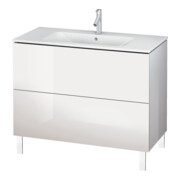 Duravit Meuble sous-lavabo L-Cube 102x48,1 cm, gris mat, 2 tiroirs, vertical-2