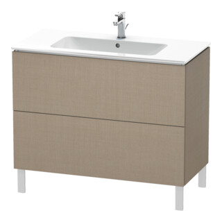 Duravit Meuble sous lavabo L-Cube 102x48,1 cm, lin, 2 tiroirs, posé