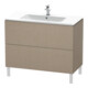 Duravit Meuble sous lavabo L-Cube 102x48,1 cm, lin, 2 tiroirs, posé-1
