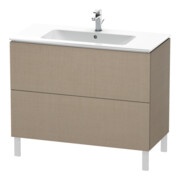 Duravit Meuble sous lavabo L-Cube 102x48,1 cm, lin, 2 tiroirs, posé
