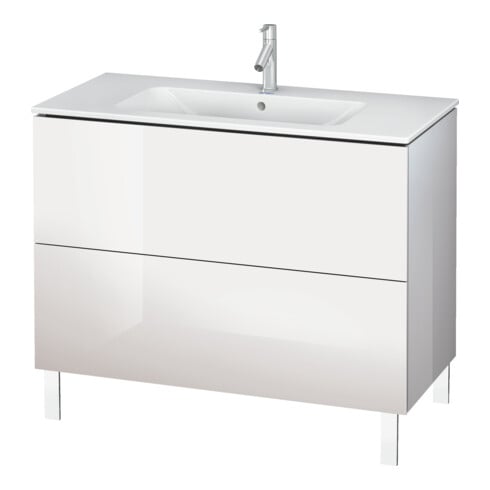 Duravit Meuble sous lavabo L-Cube 102x48,1 cm, lin, 2 tiroirs, posé