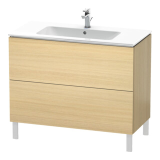 Duravit Meuble sous lavabo L-Cube 102x48,1 cm, méd. chêne, 2 tiroirs, debout