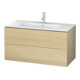 Duravit Meuble sous-lavabo L-Cube 102x48,1 cm, méd. chêne, 2 tiroirs, suspendu-1