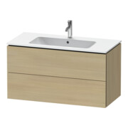 Duravit Meuble sous-lavabo L-Cube 102x48,1 cm, méd. chêne, 2 tiroirs, suspendu-2