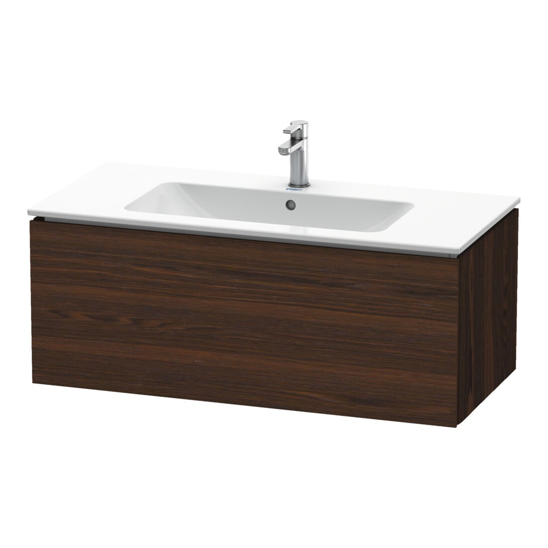 Duravit Meuble sous lavabo L-Cube 102x48,1 cm, noyer, 1 tiroir, suspendu