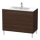 Duravit Meuble sous lavabo L-Cube 102x48,1 cm, noyer, 2 tiroirs, sur pied-1