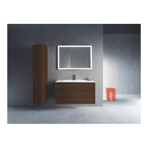 Duravit Meuble sous lavabo L-Cube 102x48,1 cm, noyer, 2 tiroirs, suspendu