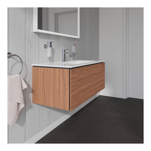Duravit Meuble sous lavabo L-Cube 102x48,1 cm, noyer naturel, 1 tiroir, suspendu