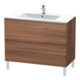 Duravit Meuble sous-lavabo L-Cube 102x48,1 cm, noyer naturel, 2 tiroirs, debout-1