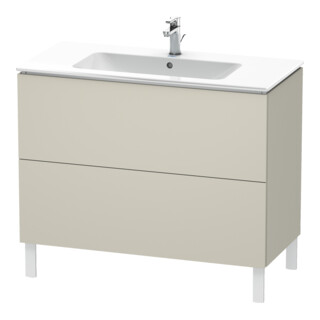 Duravit Meuble sous lavabo L-Cube 102x48,1 cm, tau mat, 2 tiroirs, debout