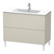 Duravit Meuble sous lavabo L-Cube 102x48,1 cm, tau mat, 2 tiroirs, debout