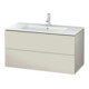 Duravit Meuble sous lavabo L-Cube 102x48,1 cm, taupe, 2 tiroirs, suspendu-1