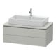 Duravit Meuble sous lavabo L-Cube 102x54,7 cm, béton gris, 2 tiroirs, f Kons-1