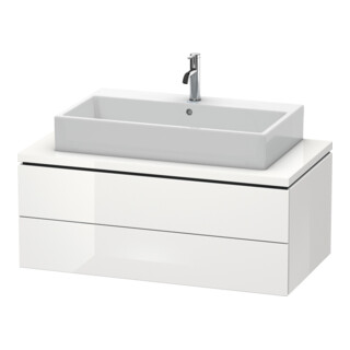 Duravit Meuble sous lavabo L-Cube 102x54,7 cm, blanc brillant, 2 tiroirs