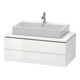 Duravit Meuble sous lavabo L-Cube 102x54,7 cm, blanc brillant, 2 tiroirs-1