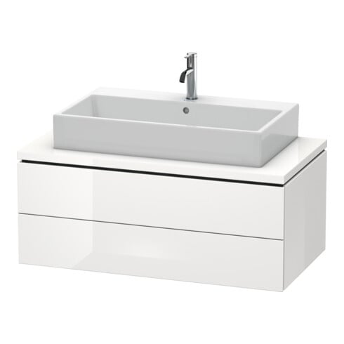 Duravit Meuble sous lavabo L-Cube 102x54,7 cm, blanc brillant, 2 tiroirs