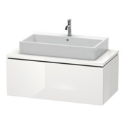 Duravit Meuble sous lavabo L-Cube 102x54,7 cm, blanc brillant, avec console, 1 tiroir