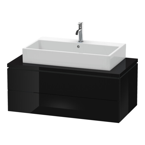 Duravit Meuble sous lavabo L-Cube 102x54,7 cm, blanc brillant, avec console, 2 tiroirs