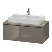 Duravit Meuble sous lavabo L-Cube 102x54,7 cm, blanc brillant, pour console, 1 tiroir