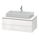 Duravit Meuble sous-lavabo L-Cube 102x54,7 cm, blanc mat, 2 tiroirs