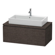 Duravit Meuble sous lavabo L-Cube 102x54,7 cm, chêne foncé, pour console, 1 tiroir