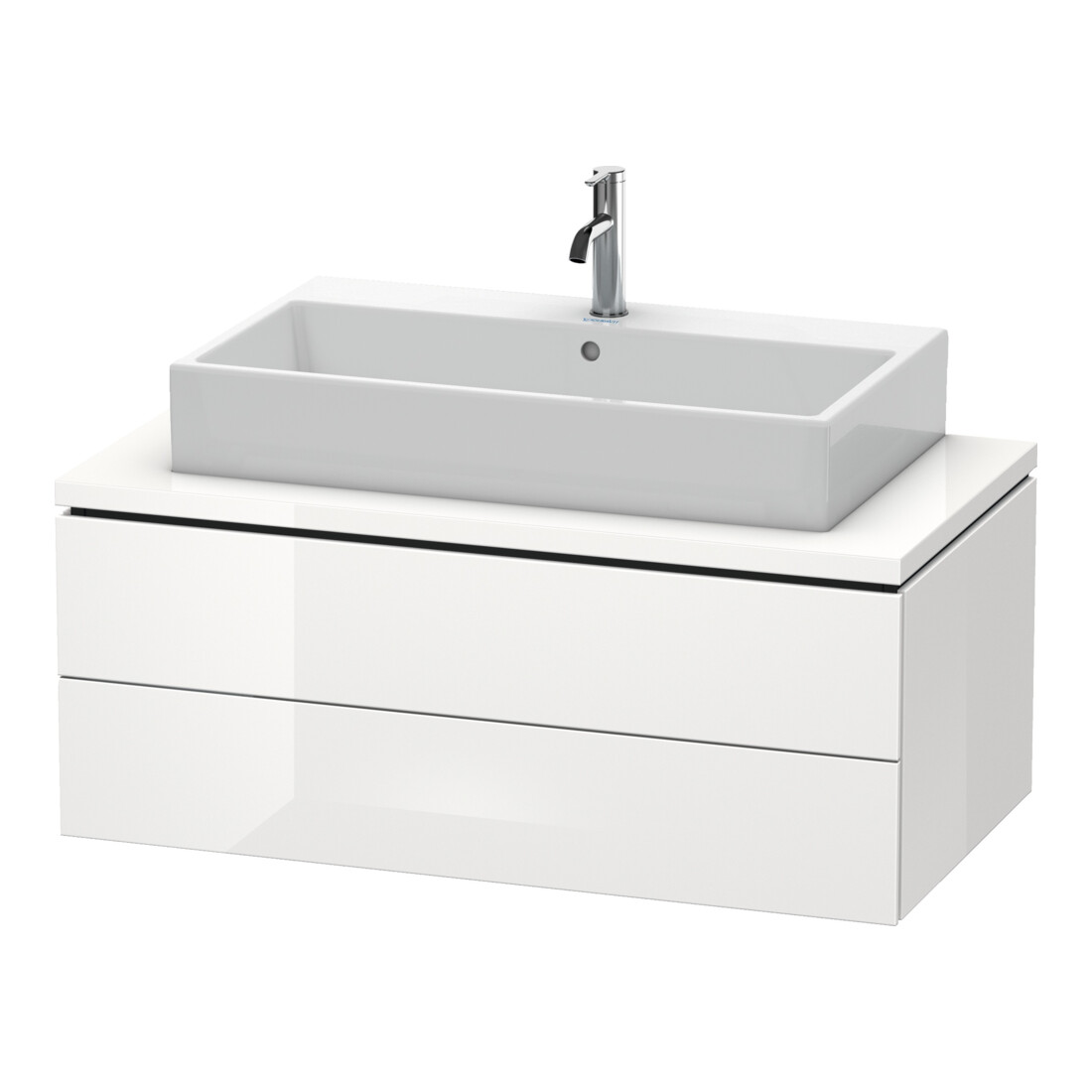 Duravit Meuble sous lavabo L-Cube 102x54,7 cm, E d geb., pour console, 2 tiroirs