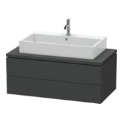 Duravit Meuble sous lavabo L-Cube 102x54,7 cm, graphite mat, 2 tiroirs-1