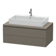 Duravit Meuble sous lavabo L-Cube 102x54,7 cm, gris mat, avec console, 2 tiroirs-1