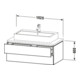 Duravit Meuble sous-lavabo L-Cube 102x54,7 cm, méd. chêne, 2 tiroirs