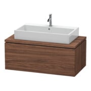 Duravit Meuble sous-lavabo L-Cube 102x54,7 cm, noyer foncé, pour console, 1 tiroir