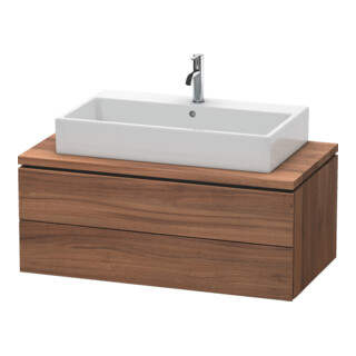 Duravit Meuble sous-lavabo L-Cube 102x54,7 cm, Noyer naturel, 2 tiroirs