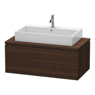 Duravit Meuble sous-lavabo L-Cube 102x54,7 cm, noyer, pour console, 2 tiroirs