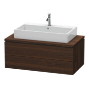 Duravit Meuble sous-lavabo L-Cube 102x54,7 cm, noyer, pour console, 2 tiroirs