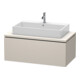 Duravit Meuble sous-lavabo L-Cube 102x54,7 cm, taupe, avec console, 1 tiroir-1