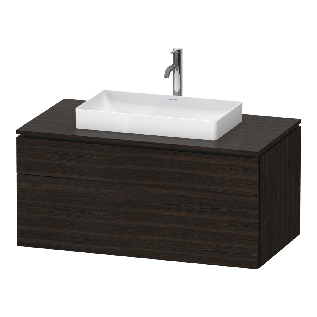 Duravit Meuble sous lavabo L-Cube 102x55 cm, N ge, 1 porte, 1 tiroir, suspendu
