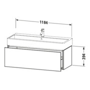 Duravit Meuble sous lavabo L-Cube 118,4 x 45,9 cm, 1 tiroir, suspendu-4
