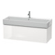 Duravit Meuble sous lavabo L-Cube 118,4 x 45,9 cm, blanc brillant, 1 tiroir, suspendu