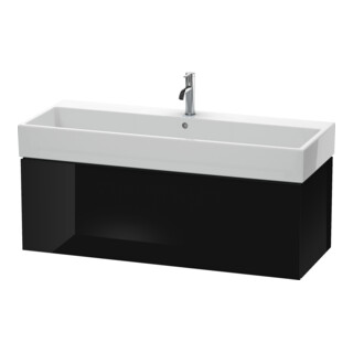 Duravit Meuble sous lavabo L-Cube 118,4 x 45,9 cm, blanc brillant, 1 tiroir, suspendu